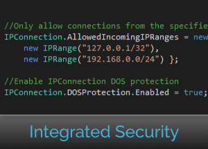 Integrated network library security features