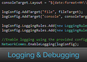 Easily enable logging using .net network library.