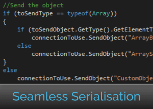 Seamless custom object serialisation using NetworkComms.Net